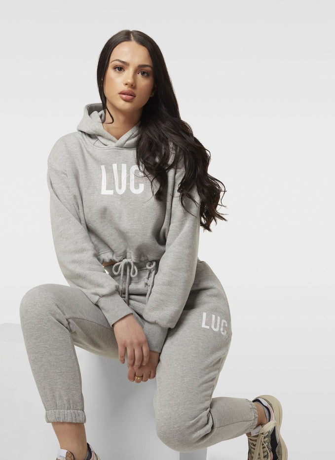 SIGNATURE GREY HOODIE - LUC Clothing